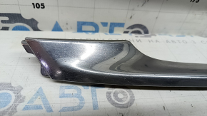 Молдинг переднего бампера левый Lincoln MKZ 17-20 хром, песок, сломаны крепления