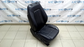 Пассажирское сидение Lincoln MKZ 17-20 с airbag, электрическое, массаж, подогрев, вентиляция, кожа черная, царапины, тычки на коже