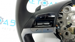 Руль голый Hyundai Tucson 22-24 1.6T HEV, резина черная с кнопками и накладками, потерт