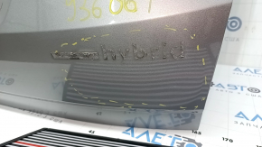 Дверь багажника голая со стеклом Hyundai Tucson 22-24 Korea, тонировка, серебро R2T, вмятины