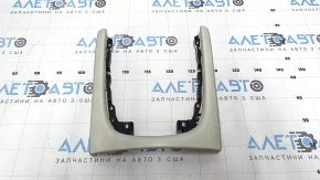 Накладка центральної консолі BMW 7 G11 G12 16-22 шкіра сіра, потерта, під хімчистку, зламане кріплення