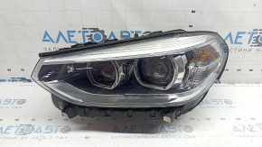 Фара передняя левая в сборе BMW X3 G01 18-21 галоген+LED, с креплением