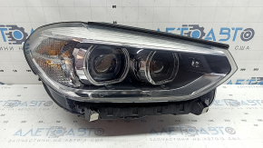 Фара передняя правая в сборе BMW X3 G01 18-21 галоген+LED, с креплением