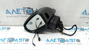 Зеркало боковое левое в сборе Audi Q3 83A 19-25 10+2 пинов, поворотник, подогрев, BSM, автоскладывание, автозатемнение, графит, царапины