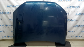 Капот голый Audi Q7 16-26 алюминий, синий LV5Z, в клее, царапины