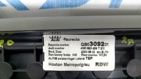 Вставка Isofix заднего ряда 2 ряда сидений левое Audi Q7 16-26 кожа серая