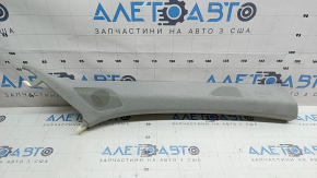Накладка передньої стійки права Audi Q7 16-24 Bang and Olufsen, сіра, під хімчистку
