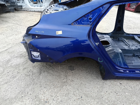 Четверть крыло задняя правая Hyundai Elantra 21-23 на кузове, синяя, вмятинки, тычка