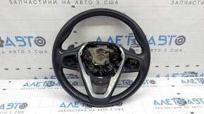 Руль голий BMW X3 G01 18-24 шкіра, чорний, з підігрівом, з накладкою, з кнопкою підігріву та пелюстками, подряпини
