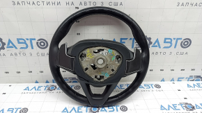 Руль голый BMW X3 G01 18-24 кожа, черный, с подогревом, с накладкой, с кнопкой подогрева и лепестками, царапины