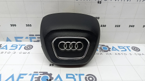 Подушка безопасности airbag в руль водительская Audi Q7 20-26 черная, царапина