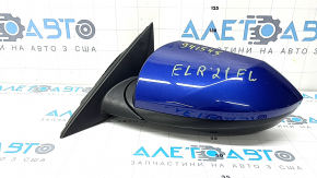 Зеркало боковое левое Hyundai Elantra 21-23 5 пинов, BSM, синее
