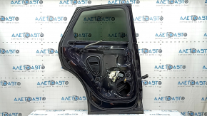 Дверь в сборе задняя левая Audi Q5 80A 18-25 keyless, тонировка, синий LX5R, вмятина, тычка, царапины на накладке