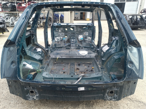 Задняя панель Audi Q7 16-26 2 части, синяя, на кузове