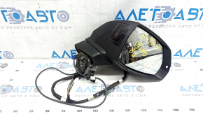 Дзеркало бічне праве у зборі Audi Q5 80A 18-24 15+4 пінів, синє, поворотник, автозатемніння, підігрів, BSM, камера, тички, потерто