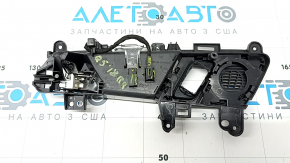 Ручка двери внутренняя задняя правая Audi Q5 80A 18-25 хром, с черной накладкой и сеткой пищалки, с подсветкой