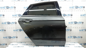 Дверь в сборе задняя правая Ford Fusion mk5 17-20 графит J7, один хром, ручка с хром, тычки