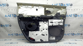 Обшивка двери карточка передняя правая Toyota Sienna 21-22 темно-серая с серым, подлокотник кожа темно-серый, с ручкой, потерта