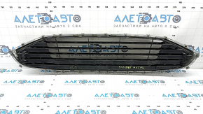 Решетка радиатора grill в сборе с обрамлением Ford Fusion mk5 19-20 хром, надломана направляющая, надломана решетка