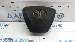 Подушка безпеки airbag в кермо водійська Toyota Avalon 13-18 чорна, іржавий піропатрон, в кіптяві