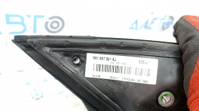 Зеркало боковое левое в сборе VW Tiguan 09-18 13 пинов, поворотник, подогрев, подсветка, черный LC9X, царапины