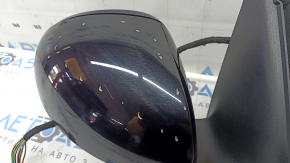 Зеркало боковое правое в сборе VW Tiguan 09-17 13 пинов, поворотник, подогрев, подсветка, черный LC9X, царапины