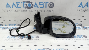 Зеркало боковое правое в сборе VW Tiguan 09-17 13 пинов, поворотник, подогрев, подсветка, черный LC9X, царапины