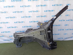 Чверть передня ліва Volvo XC60 18-26 T5, T6, B5, B6 відпиляна, без порога, чорна, зам'ята, вм'ятина