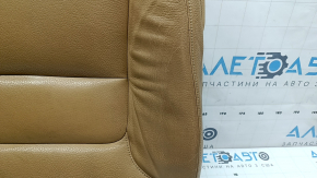 Обшивка подушки водительского сидения Volvo XC90 16-17 кожа бежевая, подогрев, под химчистку