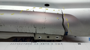 Накладка заднего бампера нижняя Volvo XC90 16-25 под хром насадки без фаркопа, под парктроники, царапины, надлом