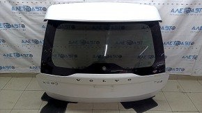 Двері багажника голі зі склом Volvo XC90 16-22 тонування, білий 707, зі спойлером та стоп-сигналом, подряпини на склі