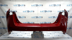 Бампер задний голый Toyota Prius 50 19-22 под парктроники и PMA, красный, потерт