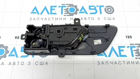 Ручка двери внутренняя передняя правая Nissan Rogue 21-25 черная, с накладкой