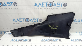 Накладка центральной консоли боковая правая Toyota Prius 50 16-20 черная, царапины