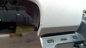 Торпедо передняя панель с AIRBAG Toyota Prius 50 17-22 черная с серым под малый дисплей, с нижним креплением, под чистку, вмятины