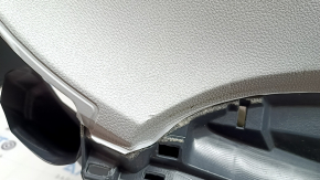 Торпедо передняя панель с AIRBAG Toyota Prius 50 17-22 черная с серым под малый дисплей, с нижним креплением, под чистку, вмятины