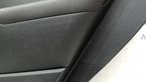 Обшивка дверей картка ззаду права Hyundai Tucson 19-21 чорна, вставка чорна, підлокітник шкіра чорна, з ручкою, подряпини, надламане кріплення