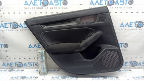 Обшивка дверей картка задня ліва Honda Civic XI FE/FL 22-26 чорна, підлокітник тканина чорна, LX, подряпина