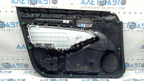 Обшивка двери карточка передняя правая Honda Civic XI FE/FL 22-26 черная, подлокотник ткань черная