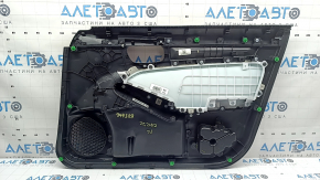 Обшивка двери карточка передняя левая Honda Civic XI FE/FL 22-26 черная, подлокотник ткань черная, подлокотник под химчистку