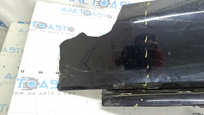 Бампер задний голый Honda Civic XI FE/FL 22-25 без парктроников 4d, черный,нет фрагмента, царапины, в клее, прижат
