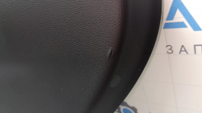 Обшивка дверей картка задня ліва BMW X7 G07 19-22 під шторку, шкіра чорна Schwarz, вставка під дерево, з ручкою, з сіткою динаміка Harman Kardon, підлокітник та вставка коричнева шкіра Coffee, подряпини, під чистку