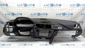 Торпедо передня панель з AIRBAG BMW 4 F32/33/36 14-20 без проекції, чорна