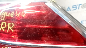 Фонарь внешний крыло правый Nissan Rogue 14-16 скол, царапины, отрезана фишка