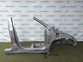 Чверть передня права Hyundai Tucson 22-24 1.6T HEV Korea, відпиляна, срібло, з центральною стійкою, зам'ятий поріг, вм'ятини