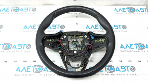 Кермо голе BMW X7 G07 19-22 шкіра чорна під пелюстки з підігрівом під driving assist, Sport, з проводкою, прим'ятий, подряпини, під чищення