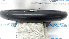 Руль голый BMW X7 G07 19-22 кожа черная под лепестки с подогревом под driving assist, Sport, с проводкой, примят, царапины, под чистку