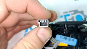 Накладка обшивки двери карточки задняя правая BMW X7 G07 19-25 под дерево Fineline Stripe с хром, с подсветкой