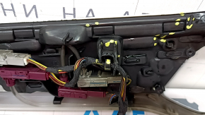 Накладка передней панели правая BMW X7 G07 19-22 под дерево Fineline/metal, с подсветкой, оплавлены крепления, оплавлена решетка, трещины, пятна на хроме