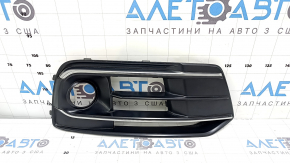 Грати переднього бампера права Audi Q5 80A 18-20 під радар з хромом